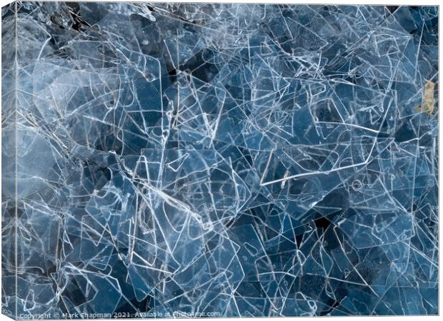 Jumbled fragments of a thin, broken ice sheet Canvas Print by Photimageon UK