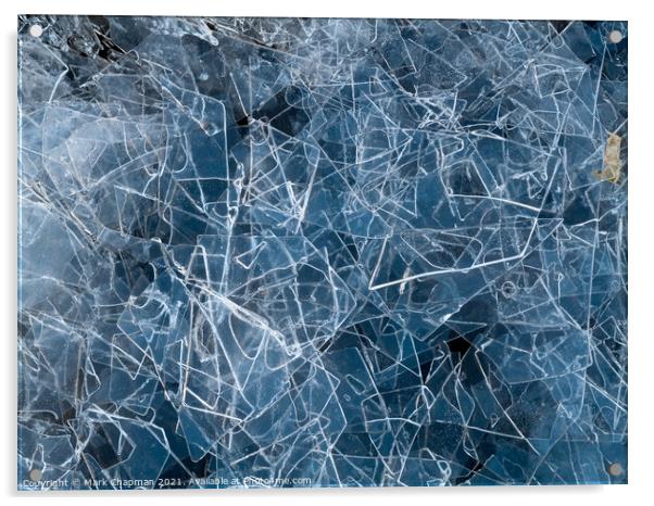 Jumbled fragments of a thin, broken ice sheet Acrylic by Photimageon UK