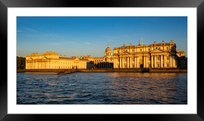 Greenwich University Sunset Framed Mounted Print by Clive Eariss