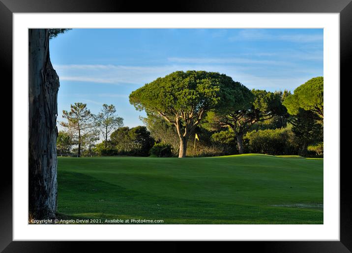Peaceful Golf Course in Quinta do Lago Framed Mounted Print by Angelo DeVal