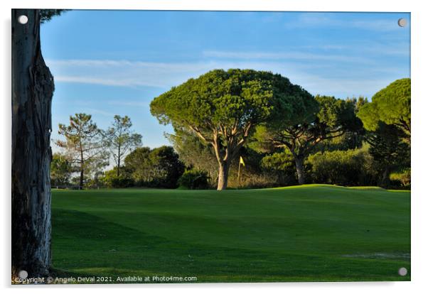 Peaceful Golf Course in Quinta do Lago Acrylic by Angelo DeVal