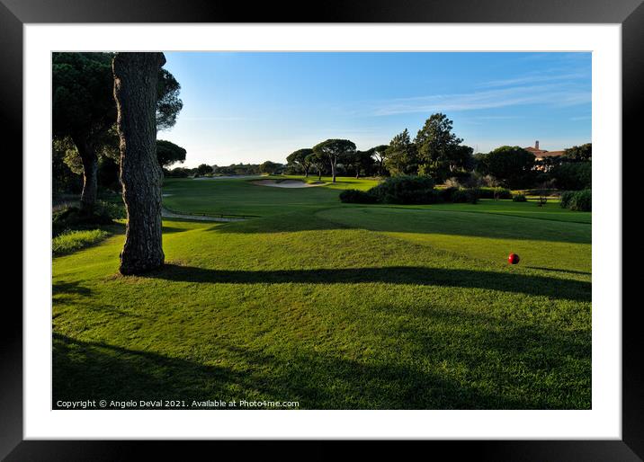 Grassy Golf Fields of Quinta do Lago Framed Mounted Print by Angelo DeVal