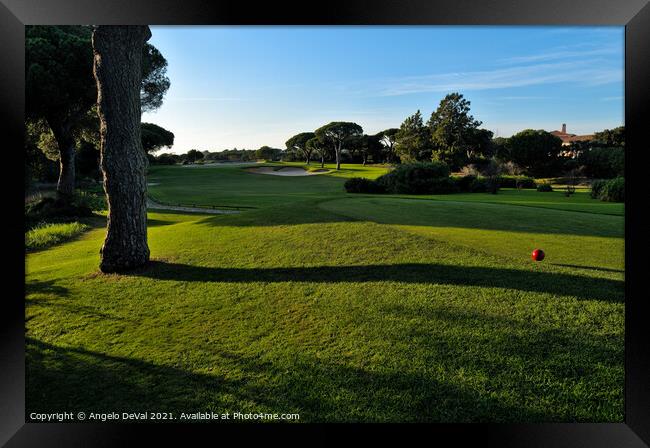 Grassy Golf Fields of Quinta do Lago Framed Print by Angelo DeVal