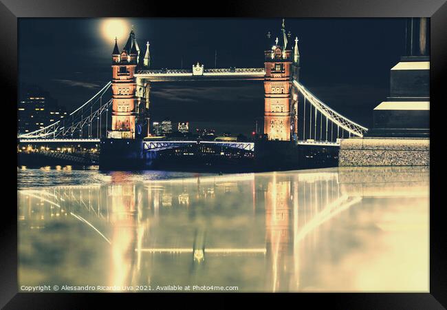 Tower bridge - London Framed Print by Alessandro Ricardo Uva