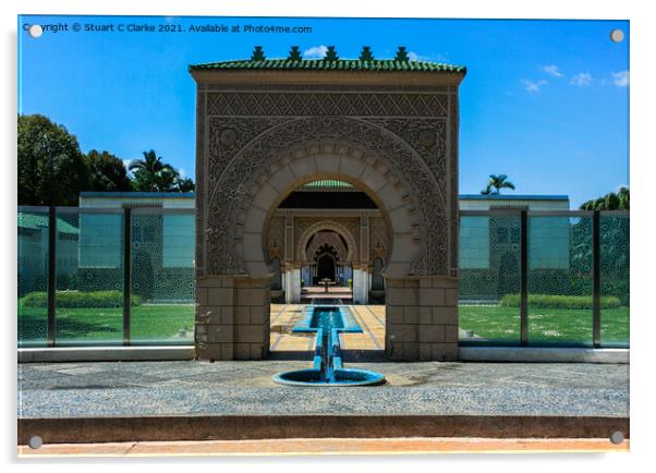 Moroccan Pavilion Acrylic by Stuart C Clarke
