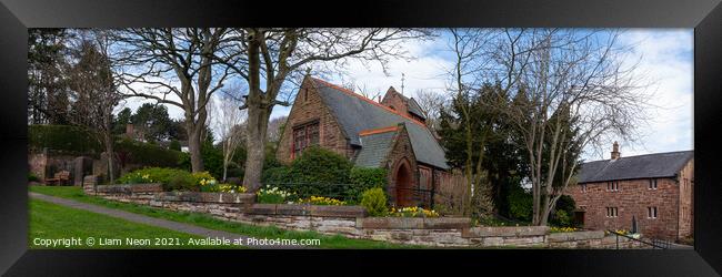 Caldy Village Church, Wirral Framed Print by Liam Neon
