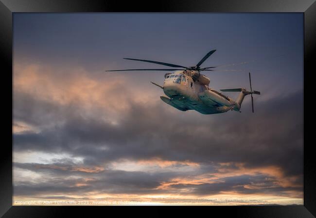 sikorsky ch-53 Framed Print by Alan Tunnicliffe