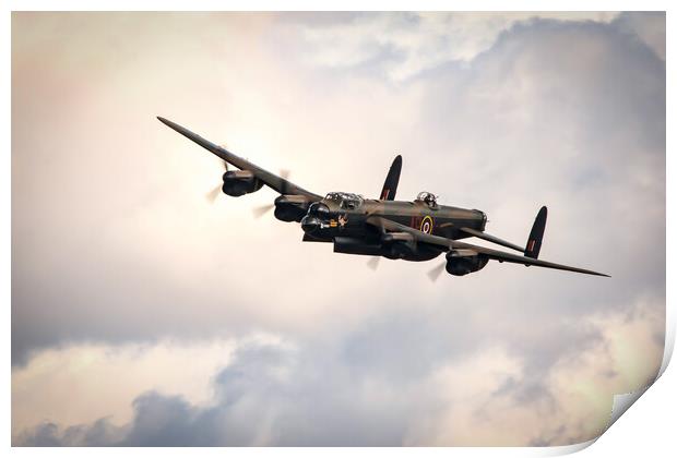 Lancaster Bomber Bomb Bay Print by J Biggadike
