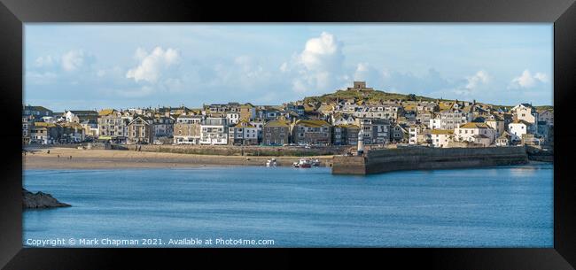 St. Ives Harbour and Town, Cornwall, England Framed Print by Photimageon UK