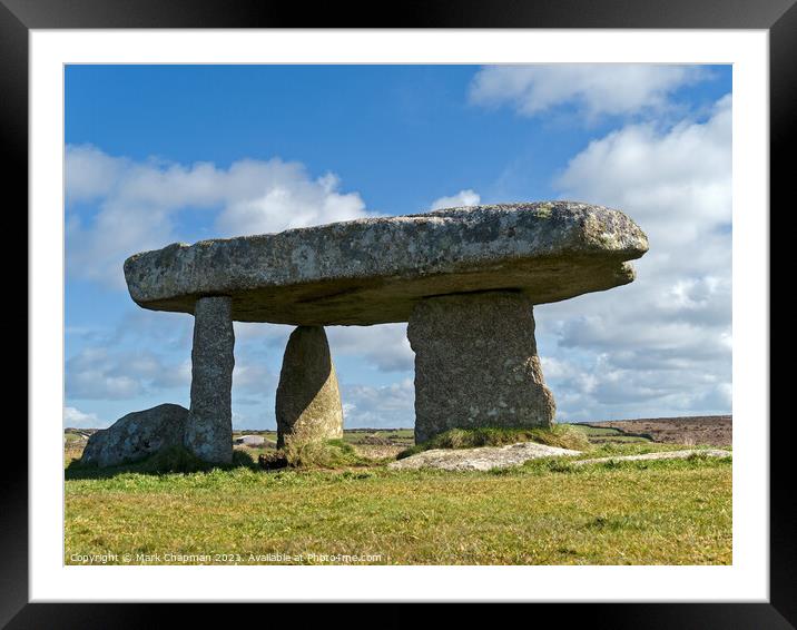 Lanyon Quoit standing stones, Cornwall, England Framed Mounted Print by Photimageon UK