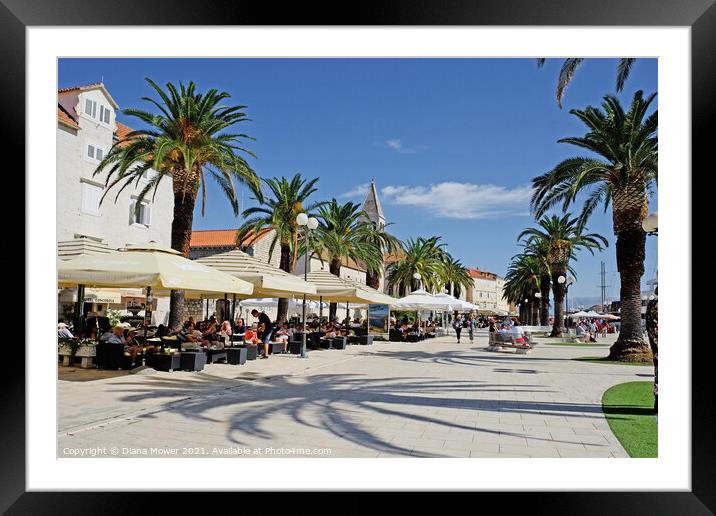 Trogir Historic town Croatia Framed Mounted Print by Diana Mower