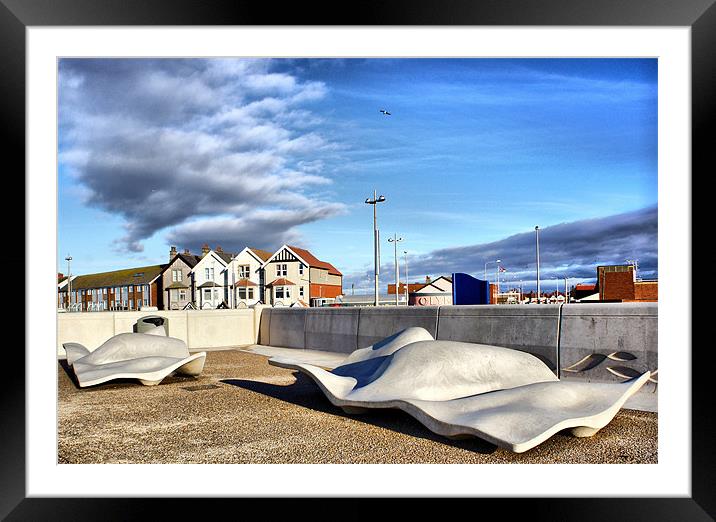 Wavy Seats Framed Mounted Print by Jacqui Kilcoyne