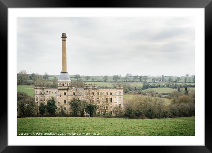 The Historic Bliss Mill In Rural Oxfordshire On A Spring Evening Framed Mounted Print by Peter Greenway