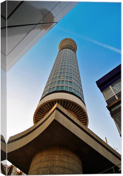 BT Post Office Tower Fitzrovia London England Canvas Print by Andy Evans Photos