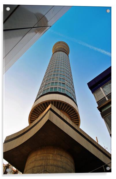BT Post Office Tower Fitzrovia London England Acrylic by Andy Evans Photos