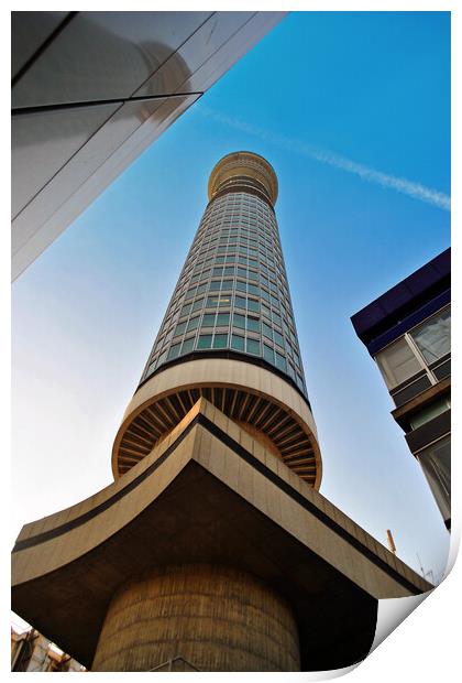 BT Post Office Tower Fitzrovia London England Print by Andy Evans Photos