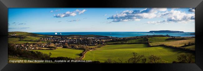 Dorsets Jurassic Coast Framed Print by Paul Brewer