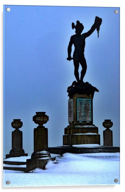 PERSEUS IN THE SNOW Acrylic by Russell Mander
