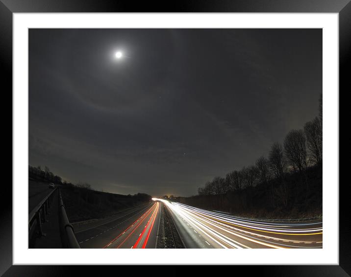Moon halo Framed Mounted Print by mark humpage
