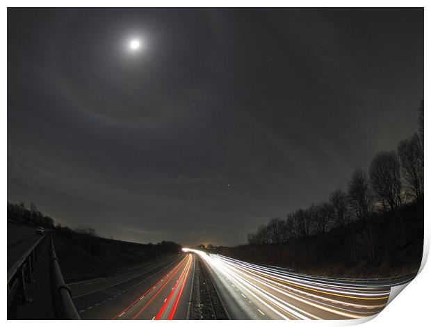 Moon halo Print by mark humpage