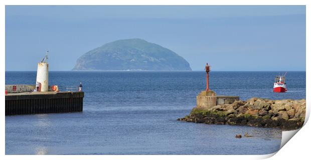 Girvan harbour Scotland Print by Allan Durward Photography
