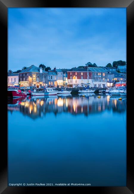 Padstow, Cornwall Framed Print by Justin Foulkes