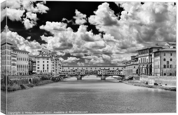 A cloudy day in Florence, Tuscany Canvas Print by Mirko Chessari