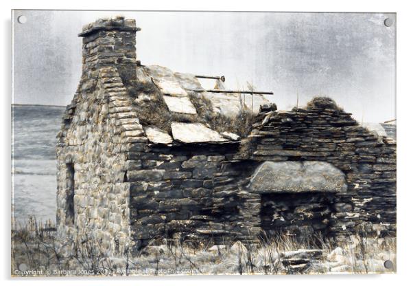 West Mainland Orkney Isles Ruin at Yesnaby Scotlan Acrylic by Barbara Jones