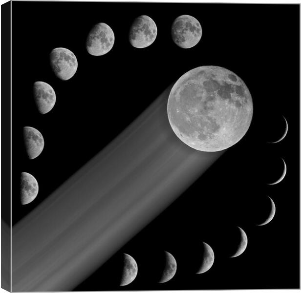 Moon phases Canvas Print by mark humpage