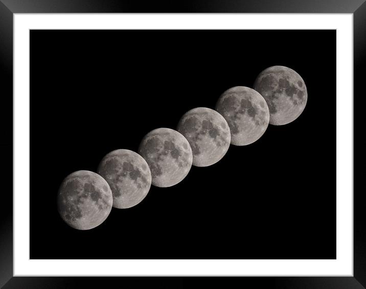 Moon multiple Framed Mounted Print by mark humpage