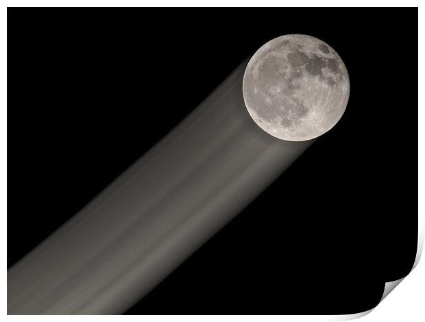 Moon in motion Print by mark humpage