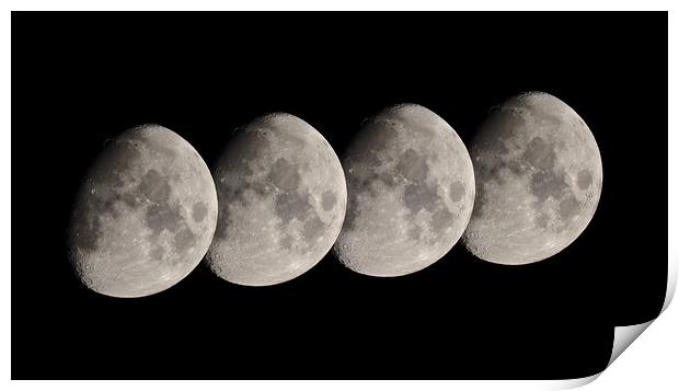 Moon quartet Print by mark humpage