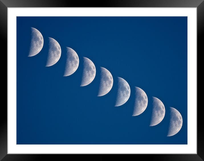 Crescent Moon Multiple Framed Mounted Print by mark humpage