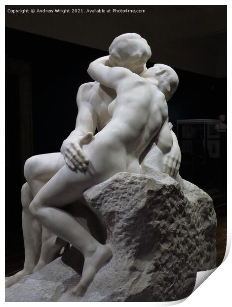 Rodin - The Kiss Print by Andrew Wright