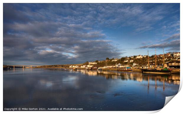 Bideford with Kathleen and May Print by Mike Gorton