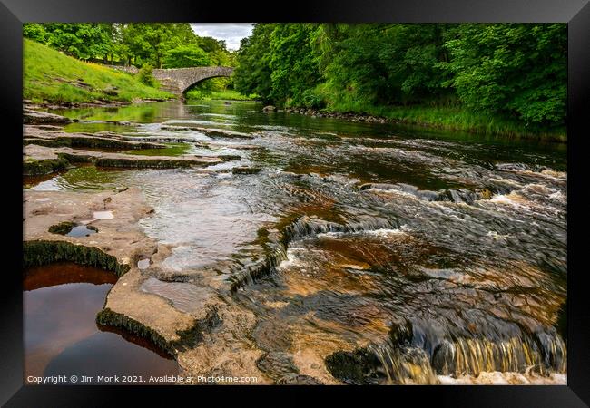 Stainforth Force, Yorkshire Dales Framed Print by Jim Monk