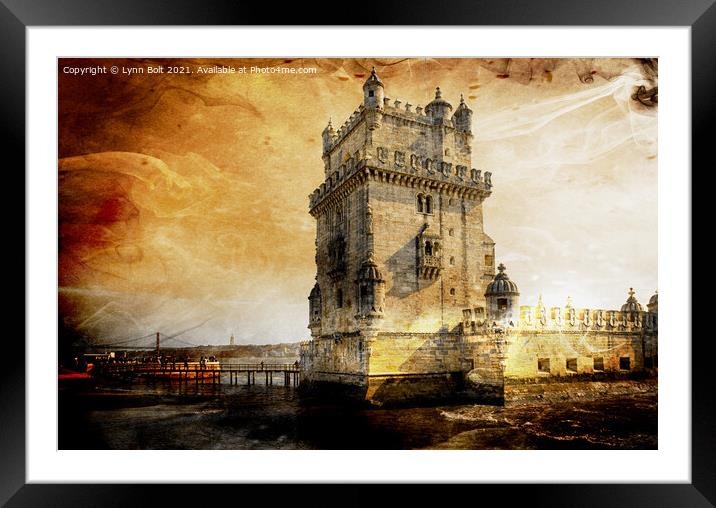 Belem Tower Lisbon Framed Mounted Print by Lynn Bolt
