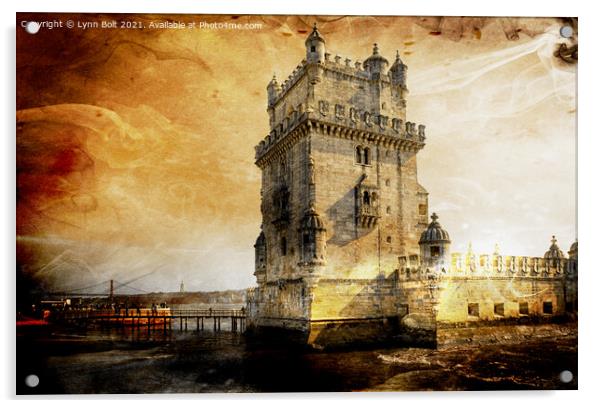 Belem Tower Lisbon Acrylic by Lynn Bolt