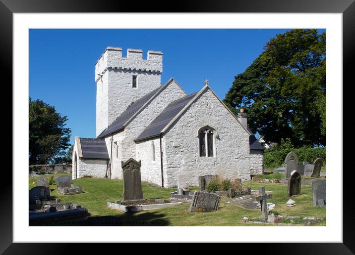 Saint Curigs Church Framed Mounted Print by Clive Wells