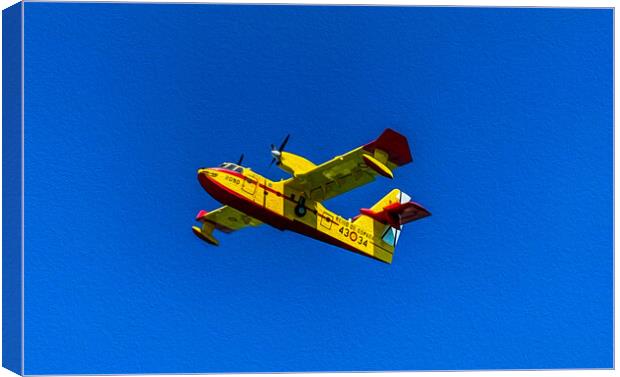Sea plane  Canvas Print by Perry Johnson