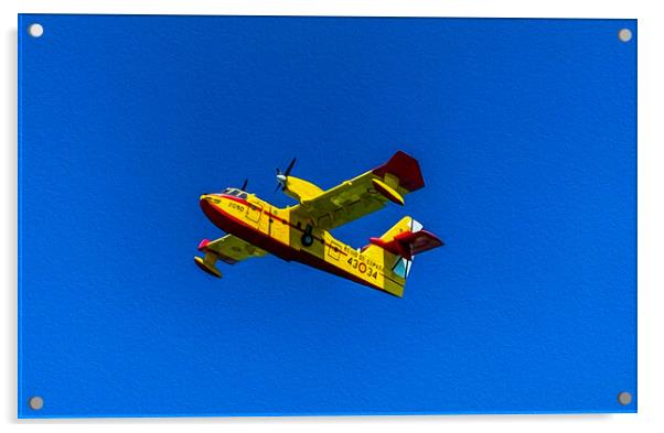 Sea plane  Acrylic by Perry Johnson