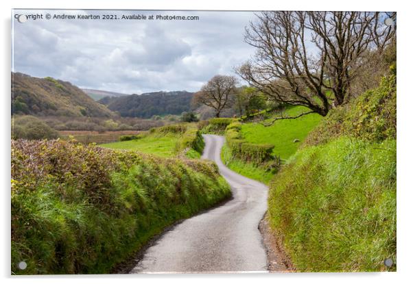 Gwaun Valley, Pembrokeshire, Wales Acrylic by Andrew Kearton
