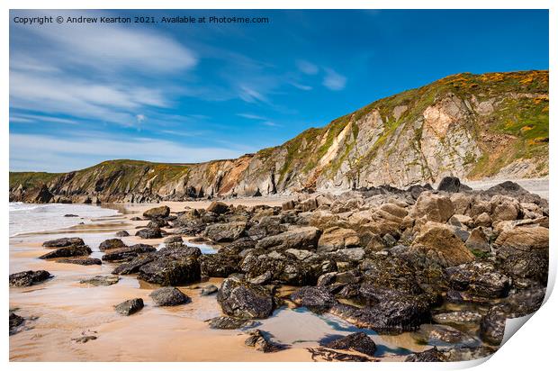 Marloes Sands, Pembrokeshire, Wales Print by Andrew Kearton