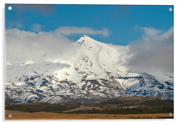 Long White Cloud, New Zealand Acrylic by Mark Llewellyn