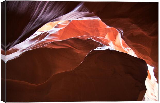 Famous Antelope Canyon in Arizona Canvas Print by Elijah Lovkoff