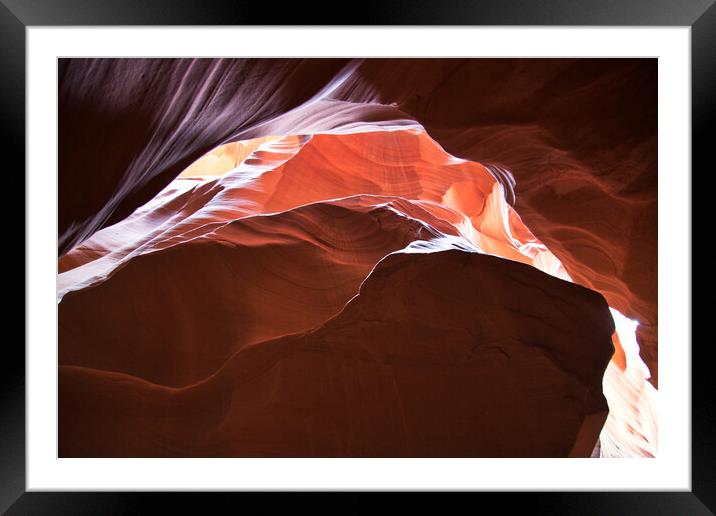 Famous Antelope Canyon in Arizona Framed Mounted Print by Elijah Lovkoff