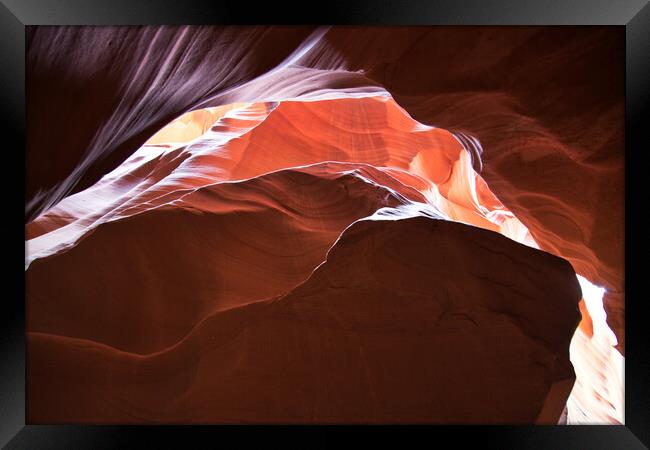 Famous Antelope Canyon in Arizona Framed Print by Elijah Lovkoff