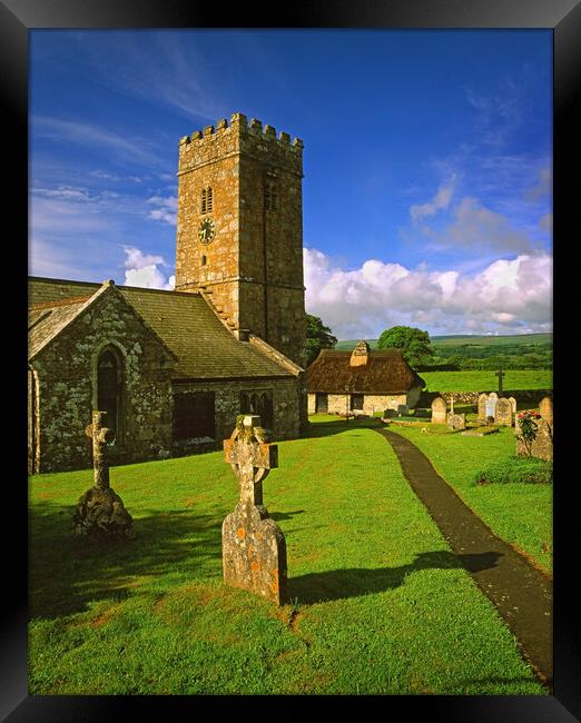 Church of St Peter, Buckland in the Moor Framed Print by Darren Galpin