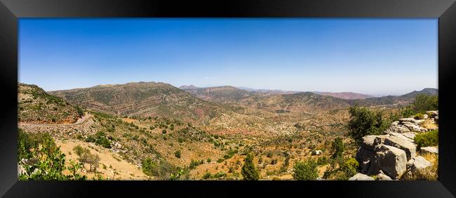 Panorama of the Atlas Mountains Framed Print by Jason Wells