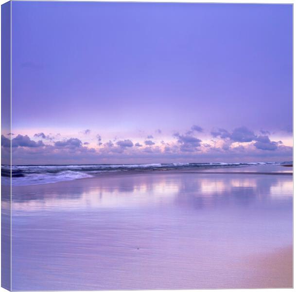 Northcott Mouth Beach Bude Cornwall Canvas Print by Maggie McCall